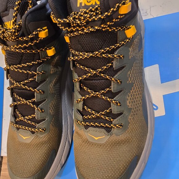 Hoka One One Trail Code GTX 1123165 DBAV Men's GREEN Hiking Shoes Boot Size 13 - Picture 10 of 16